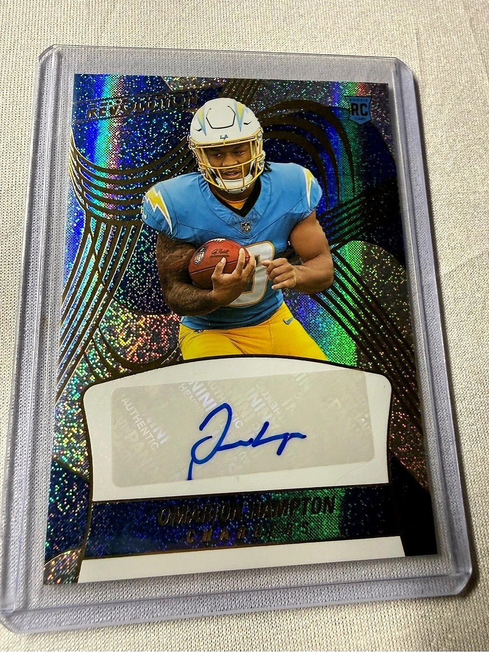 Panini 2025 Panini Revolution Football Omarion Hampton Autograph Omarion Hampton